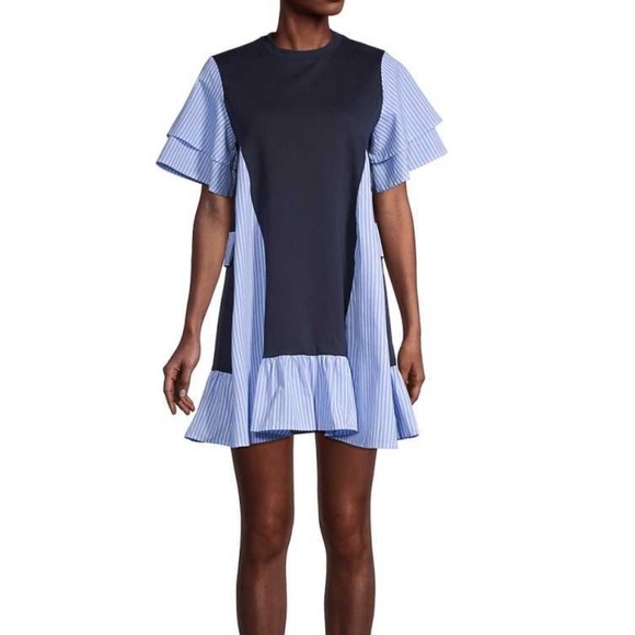 Avantlook Colorblock Ruffle Trapeze 